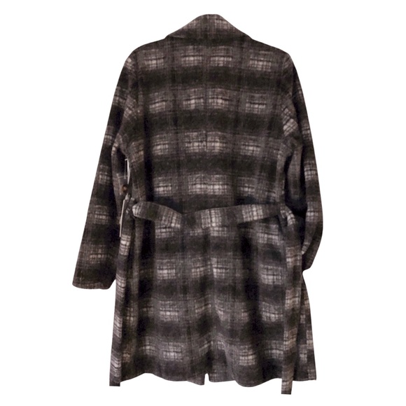 Cyrus black & gray plaid coat - Picture 5 of 7